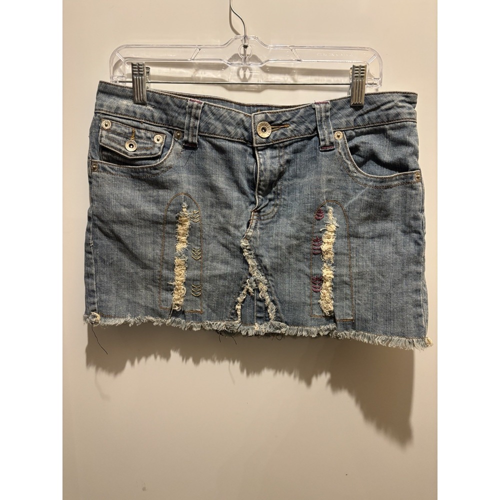 Arizona Jeans Co Size 11 Skirt‎ W34" L12" Crafty Cottage Love Cowboy Farm